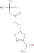 tert-Butyl N-[(3-carbamoyl-4,5-dihydro-1,2-oxazol-5-yl)methyl]carbamate