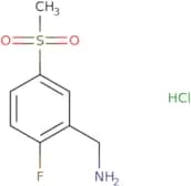 (2-Fluoro-5-methanesulfonylphenyl)methanamine hydrochloride