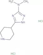 N,N-Dimethyl-5-(piperidin-4-yl)-1H-1,2,4-triazol-3-amine dihydrochloride