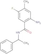 2-Amino-5-fluoro-4-methyl-N-(1-phenylethyl)benzamide