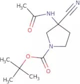 tert-Butyl 3-cyano-3-acetamidopyrrolidine-1-carboxylate