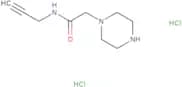 2-(Piperazin-1-yl)-N-(prop-2-yn-1-yl)acetamide dihydrochloride