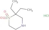 2,​2-​Diethyl-thiomorpholine 1,​1-​dioxide hydrochloride