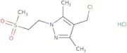 4-(Chloromethyl)-1-(2-methanesulfonylethyl)-3,5-dimethyl-1H-pyrazole hydrochloride