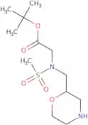 tert-Butyl 2-[N-(morpholin-2-ylmethyl)methanesulfonamido]acetate