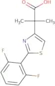2-[2-(2,6-Difluorophenyl)-1,3-thiazol-4-yl]-2-methylpropanoic acid
