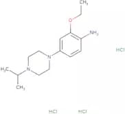 2-Ethoxy-4-[4-(propan-2-yl)piperazin-1-yl]aniline trihydrochloride