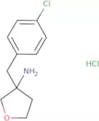 3-[(4-Chlorophenyl)methyl]oxolan-3-amine hydrochloride