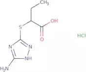 2-[(3-Amino-1H-1,2,4-triazol-5-yl)sulfanyl]butanoic acid hydrochloride