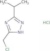 3-(Chloromethyl)-5-(propan-2-yl)-1H-1,2,4-triazole hydrochloride