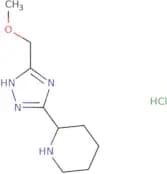 2-[5-(Methoxymethyl)-1H-1,2,4-triazol-3-yl]piperidine hydrochloride