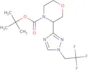 tert-Butyl 3-[1-(2,2,2-trifluoroethyl)-1H-1,2,4-triazol-3-yl]morpholine-4-carboxylate