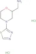[4-(1,3,4-Thiadiazol-2-yl)morpholin-2-yl]methanamine dihydrochloride