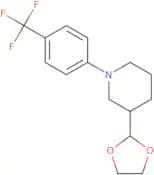 3-(1,3-Dioxolan-2-yl)-1-[4-(trifluoromethyl)phenyl]piperidine