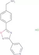 {4-[3-(Pyridin-4-yl)-1,2,4-oxadiazol-5-yl]phenyl}methanamine hydrochloride