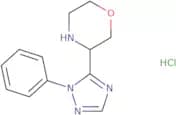 3-(1-Phenyl-1H-1,2,4-triazol-5-yl)morpholine hydrochloride