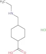 4-[(Ethylamino)methyl]cyclohexane-1-carboxylic acid hydrochloride