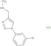 {[1-(3-Bromophenyl)-1H-1,2,3-triazol-4-yl]methyl}(methyl)amine hydrochloride