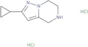 2-Cyclopropyl-4H,5H,6H,7H-pyrazolo[1,5-a]pyrazine dihydrochloride