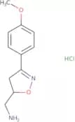 [3-(4-Methoxyphenyl)-4,5-dihydro-1,2-oxazol-5-yl]methanamine hydrochloride