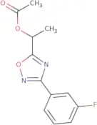 1-[3-(3-Fluorophenyl)-1,2,4-oxadiazol-5-yl]ethyl acetate