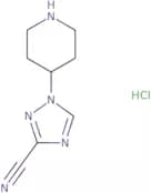 1-(Piperidin-4-yl)-1H-1,2,4-triazole-3-carbonitrile hydrochloride