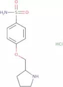 4-(Pyrrolidin-2-ylmethoxy)benzene-1-sulfonamide hydrochloride