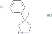 3-(3-Chlorophenyl)-3-fluoropyrrolidine hydrochloride