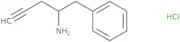 1-Phenylpent-4-yn-2-amine hydrochloride