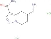 5-(Aminomethyl)-4H,5H,6H,7H-pyrazolo[1,5-a]pyridine-3-carboxamide dihydrochloride