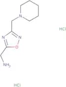 [3-(Piperidin-1-ylmethyl)-1,2,4-oxadiazol-5-yl]methanamine dihydrochloride