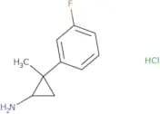 2-(3-Fluorophenyl)-2-methylcyclopropan-1-amine hydrochloride