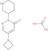 5-(Azetidin-1-yl)-2-(piperidin-3-yl)-2,3-dihydropyridazin-3-one, carbonic acid