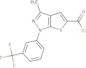 3-Methyl-1-[3-(trifluoromethyl)phenyl]-1H-thieno[2,3-c]pyrazole-5-carbonyl chloride