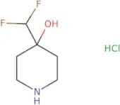 4-(difluoromethyl)piperidin-4-ol hcl