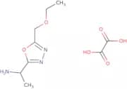 1-[5-(Ethoxymethyl)-1,3,4-oxadiazol-2-yl]ethan-1-amine, oxalic acid
