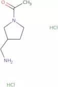 1-[3-(Aminomethyl)pyrrolidin-1-yl]ethan-1-one dihydrochloride