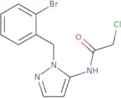 N-{1-[(2-Bromophenyl)methyl]-1H-pyrazol-5-yl}-2-chloroacetamide