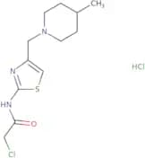 2-Chloro-N-{4-[(4-methylpiperidin-1-yl)methyl]-1,3-thiazol-2-yl}acetamide hydrochloride