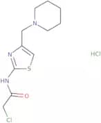 2-Chloro-N-[4-(piperidin-1-ylmethyl)-1,3-thiazol-2-yl]acetamide hydrochloride
