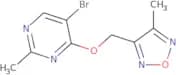 5-Bromo-2-methyl-4-[(4-methyl-1,2,5-oxadiazol-3-yl)methoxy]pyrimidine