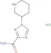 1-(Piperidin-3-yl)-1H-1,2,4-triazole-3-carboxamide hydrochloride