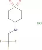4-[(2,2,2-Trifluoroethyl)amino]-1λ⁶-thiane-1,1-dione hydrochloride