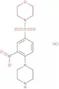4-[3-Nitro-4-(piperazin-1-yl)benzenesulfonyl]morpholine hydrochloride