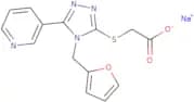 Sodium 2-{[4-(furan-2-ylmethyl)-5-(pyridin-3-yl)-4H-1,2,4-triazol-3-yl]sulfanyl}acetate