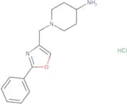 1-[(2-Phenyl-1,3-oxazol-4-yl)methyl]piperidin-4-amine hydrochloride
