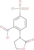 3-Nitro-4-(2-oxo-1,3-oxazolidin-3-yl)benzene-1-sulfonyl chloride