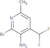 2-Bromo-4-(difluoromethyl)-6-methylpyridin-3-amine