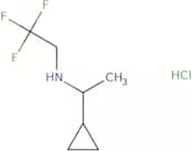 (1-Cyclopropylethyl)(2,2,2-trifluoroethyl)amine hydrochloride