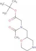 tert-Butyl 2-{N-[(morpholin-2-yl)methyl]acetamido}acetate